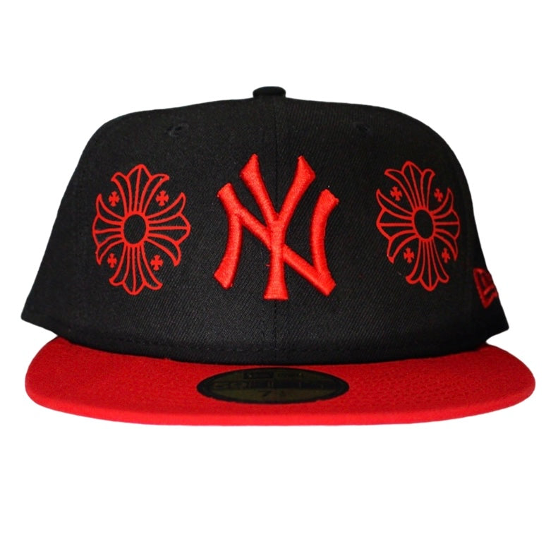 New York Yankees Chrome Hearts Red/Black 59FIFTY