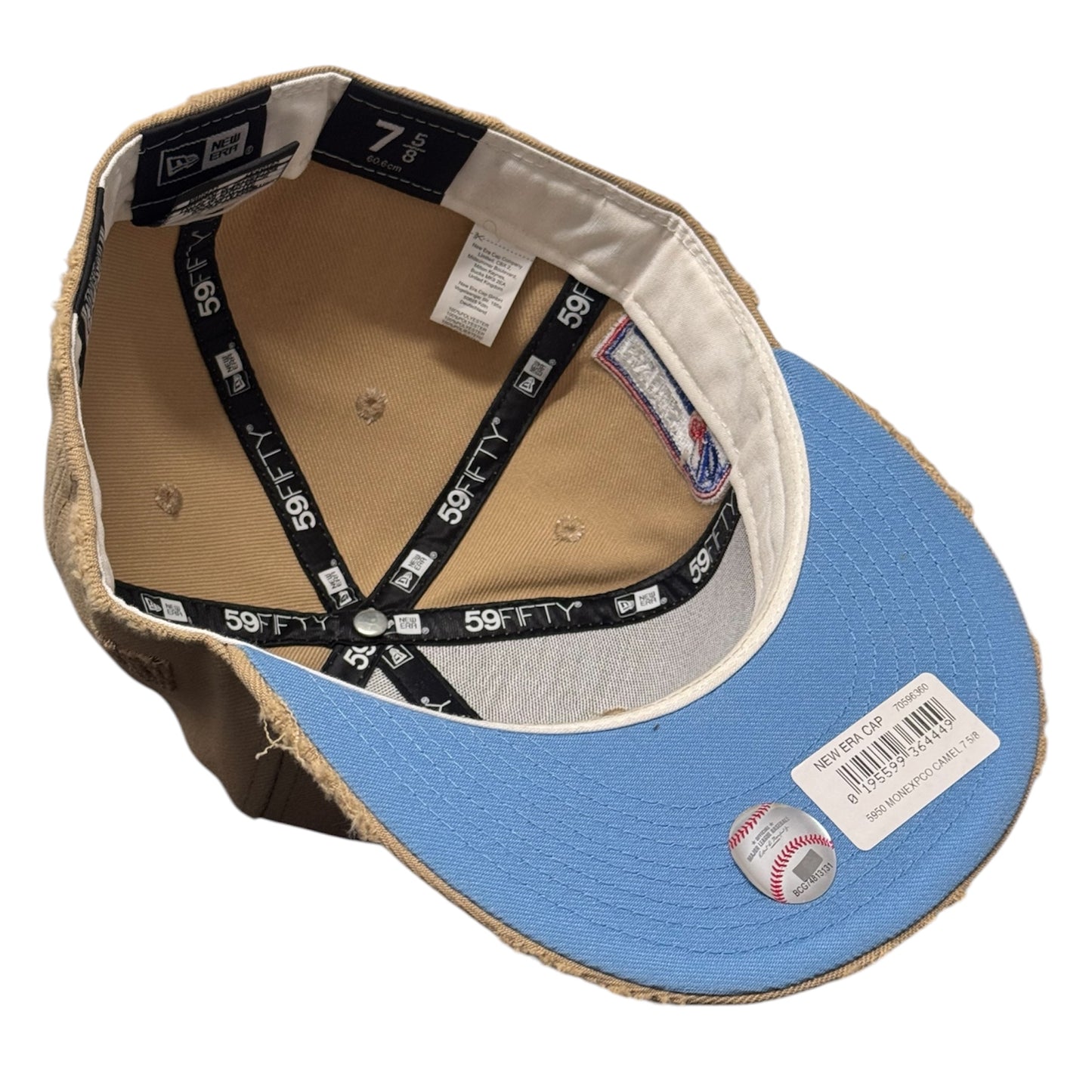 Montreal Expos Beige Distressed 59FIFTY FC Exclusive Custom