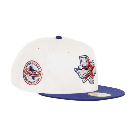 Houston Astros 45 Years Sidepatch White/Purple 59FIFTY