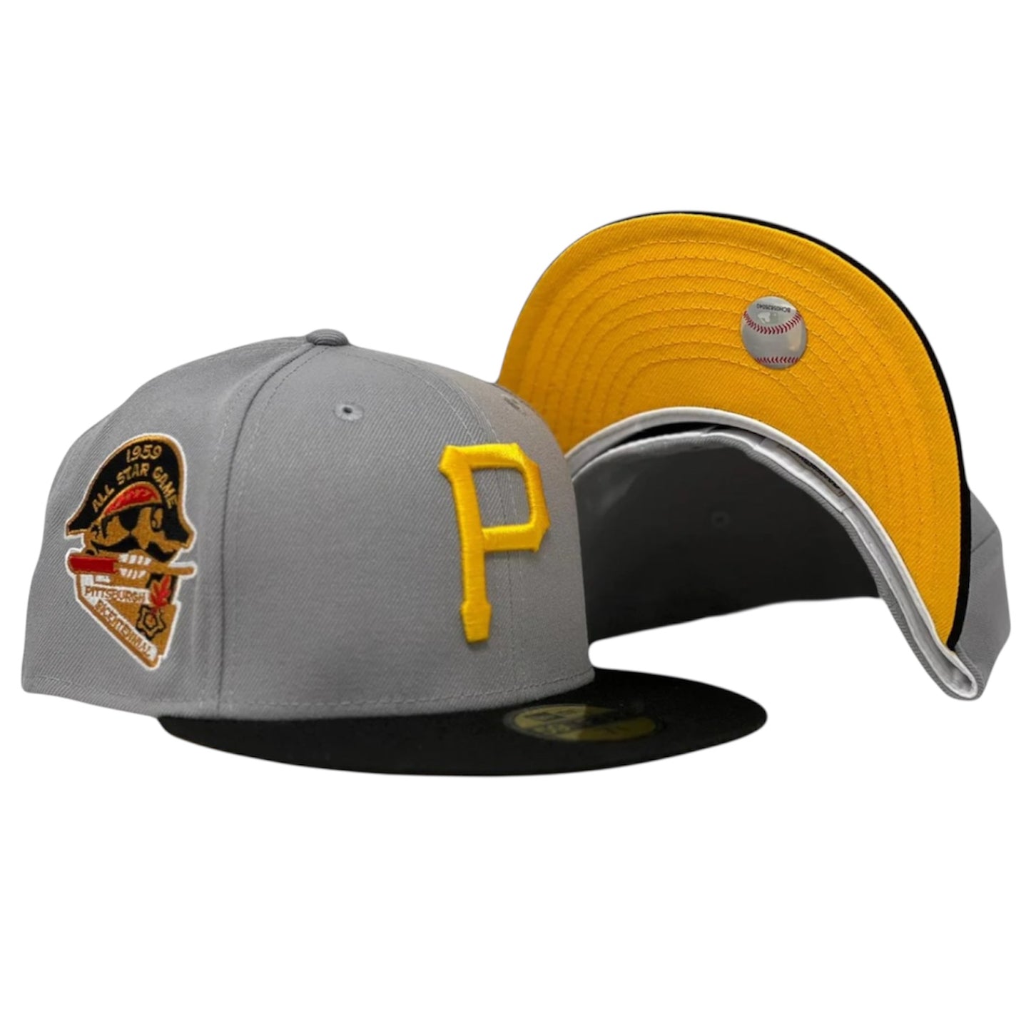 Pittsburgh Pirates 1950 All Star Game Grey/Black/yellow 59FIFTY
