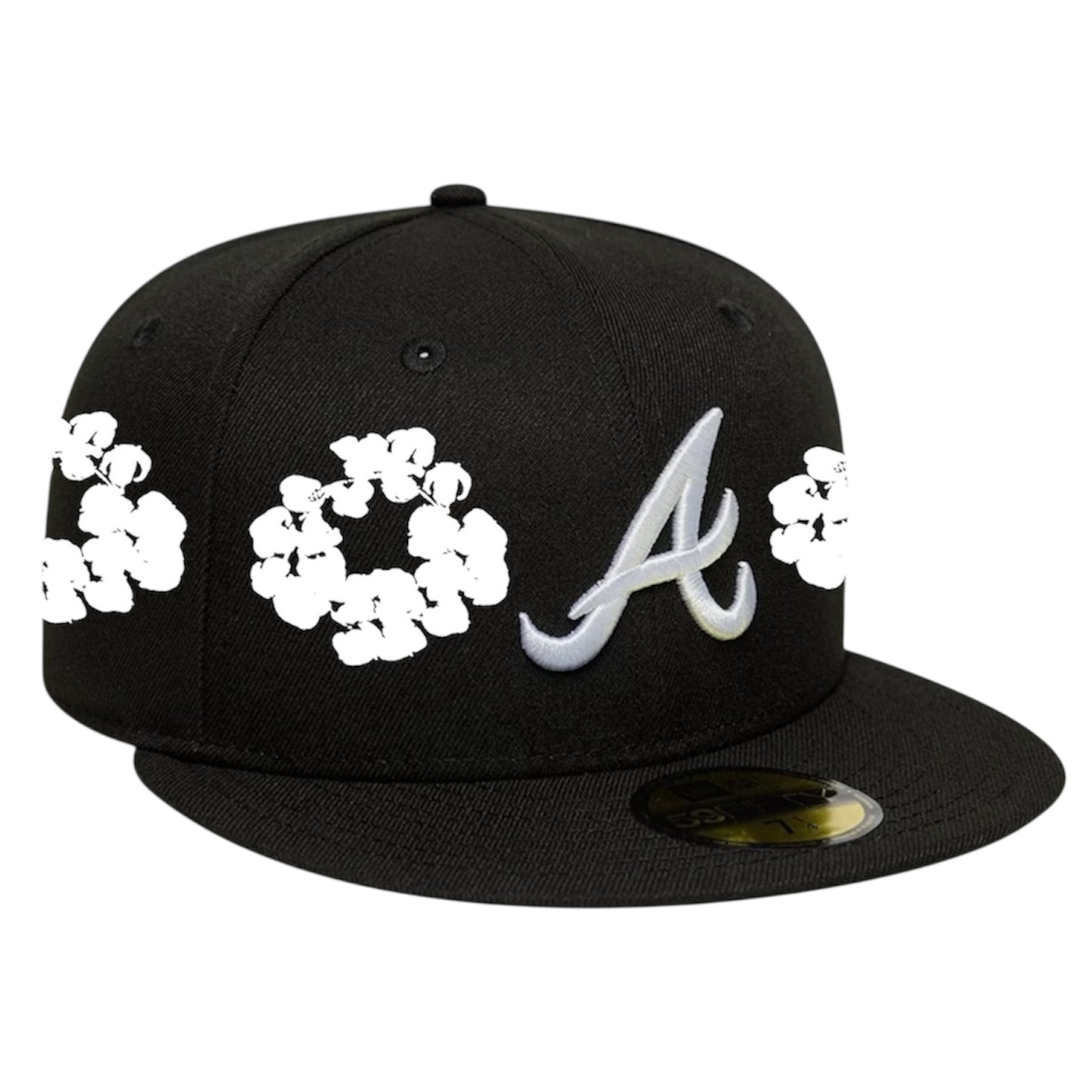 Atlanta Braves Black Denim Tears Custom 59FIFTY FC EXCLUSIVE