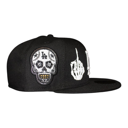Los Angeles Dodgers Skeleton Middle Finger 59FIFTY