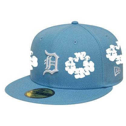 Detroit Tigers Baby Blue Denim Tears Custom 59FIFTY FC EXCLUSIVE