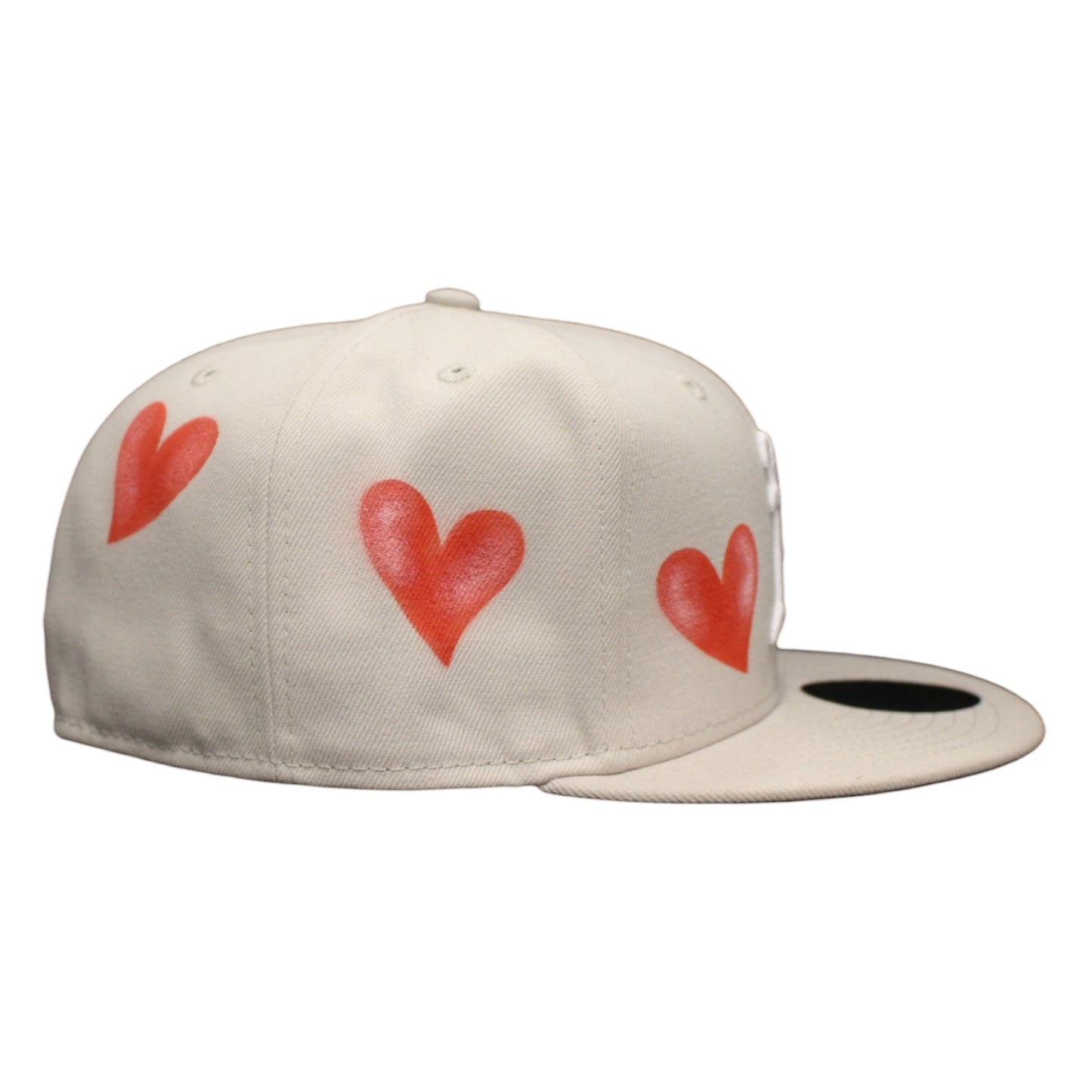 Los Angeles Dodgers Light Beige Multi-Hearts 59FIFTY FC Exclusive