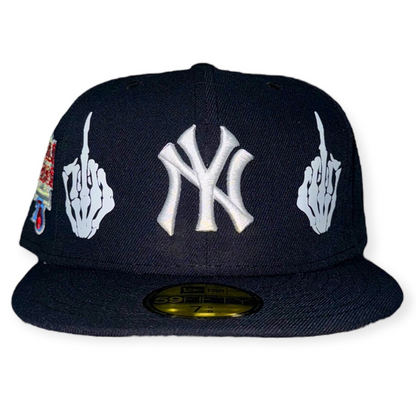 NY Yankees Skeleton Middle Fingers FC Exclusive 59FIFTY