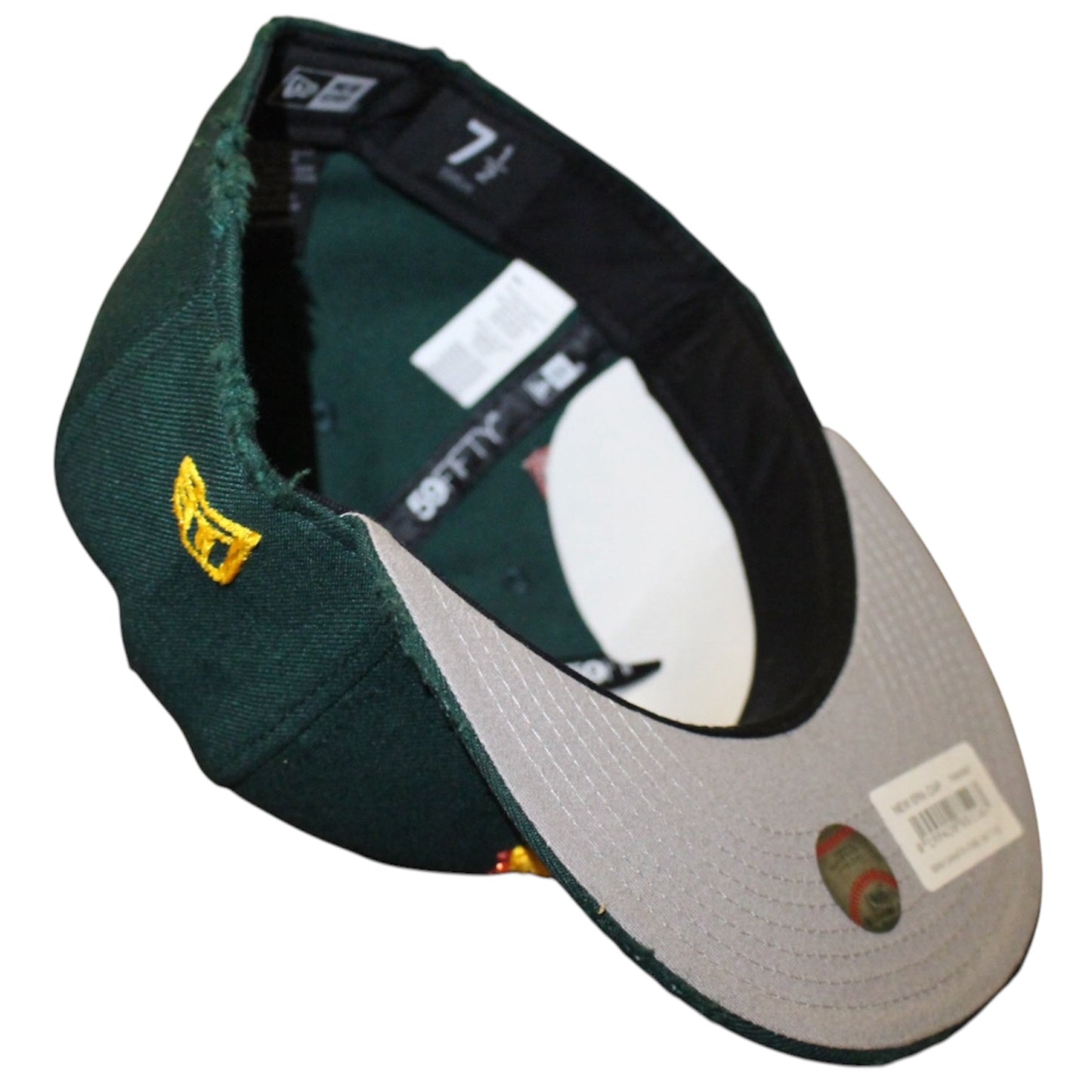 Oakland Athletics Dark Green Flames Distressed 59FIFTY FC EXCLUSIVE