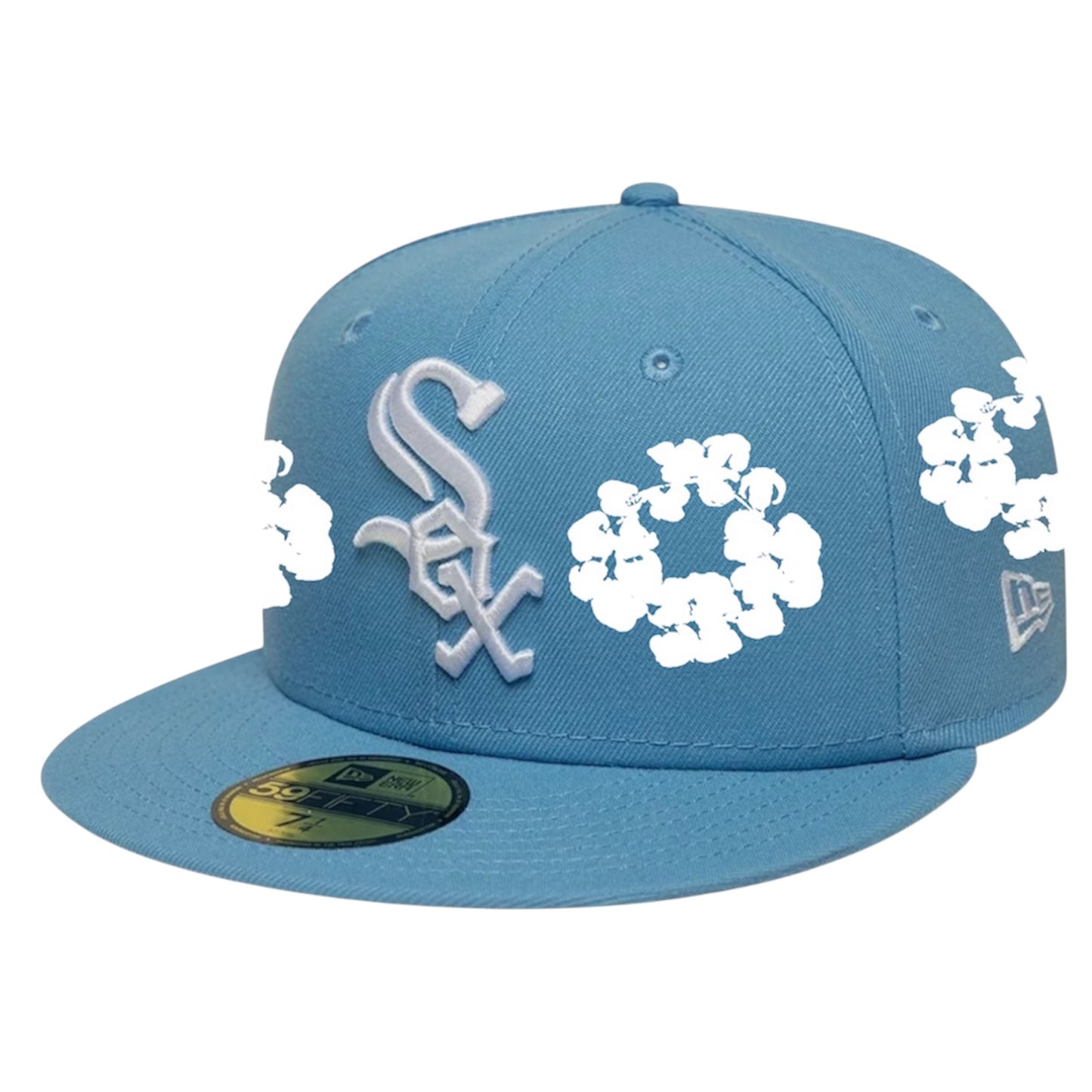 Chicago White Sox Baby Blue Denim Tears Custom 59FIFTY FC EXCLUSIVE