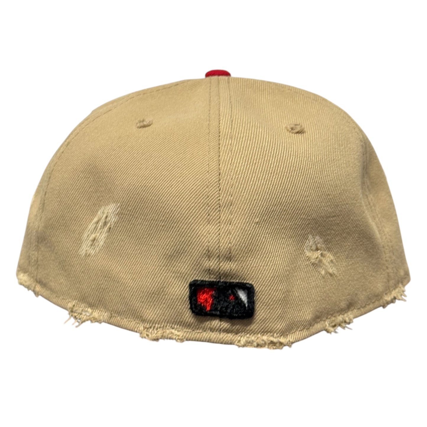 Cincinnati Reds Camel Two Tone Distressed 59FIFTY FC Exclusive Custom