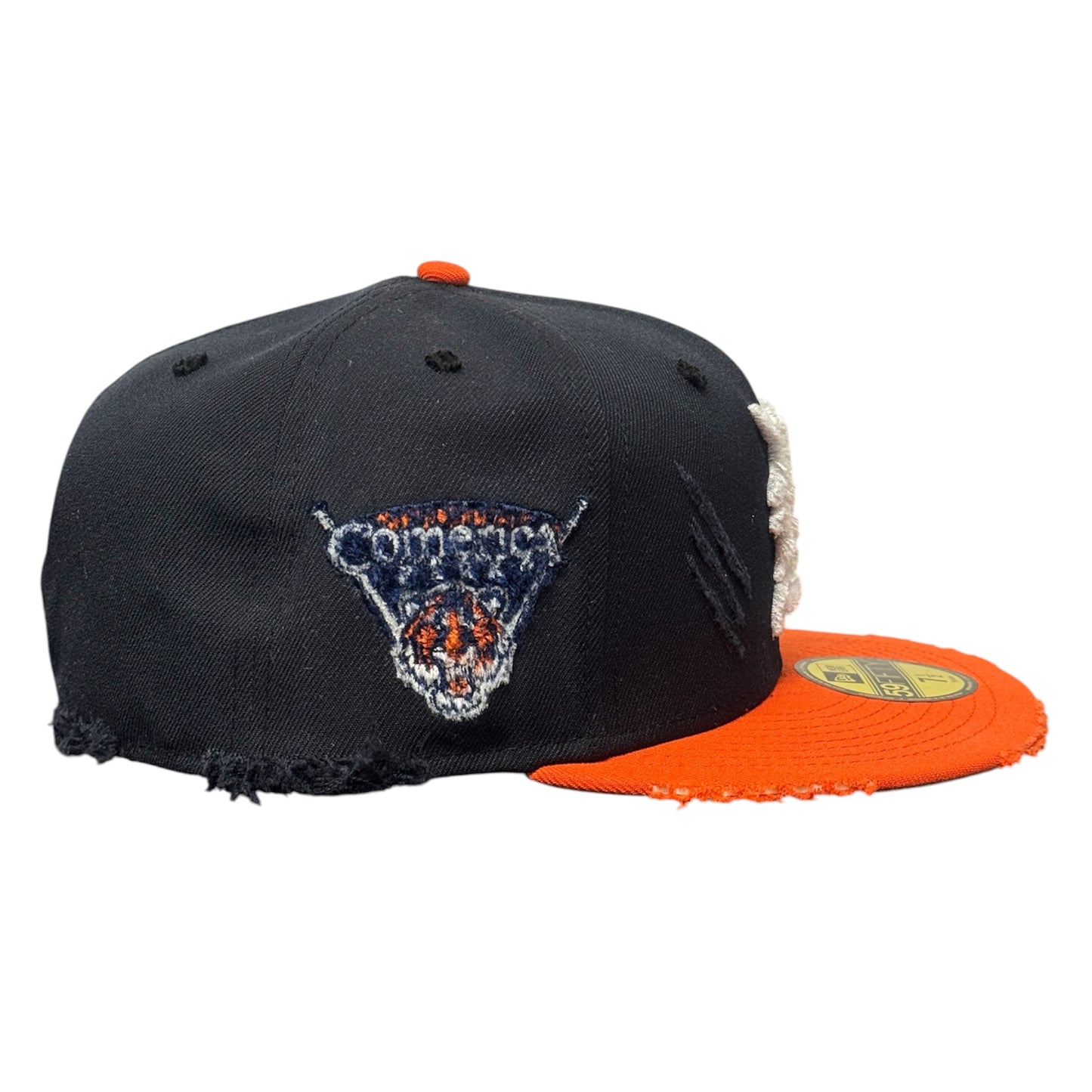 Detroit Tigers Navy/Orange Distressed 59FIFTY FC Exclusive Custom