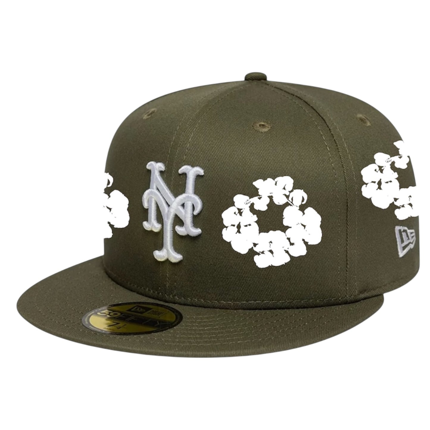 New York Mets Olive Denim Tears Custom 59FIFTY FC EXCLUSIVE