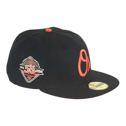 Baltimore Orioles 50th World Champs Anniversary Black/Orange 59FIFTY