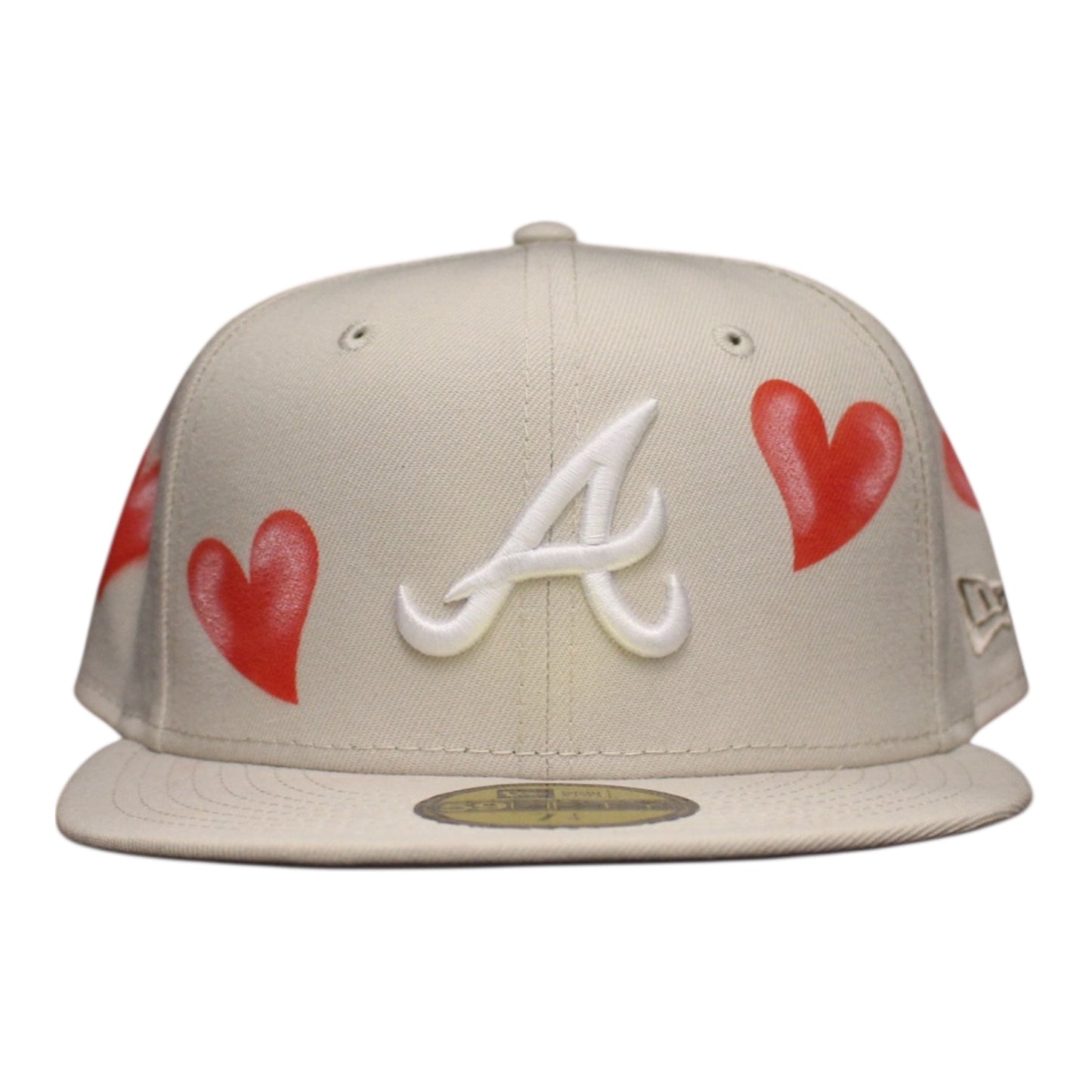 Atlanta Braves Light Beige Multi-Hearts 59FIFTY FC Exclusive