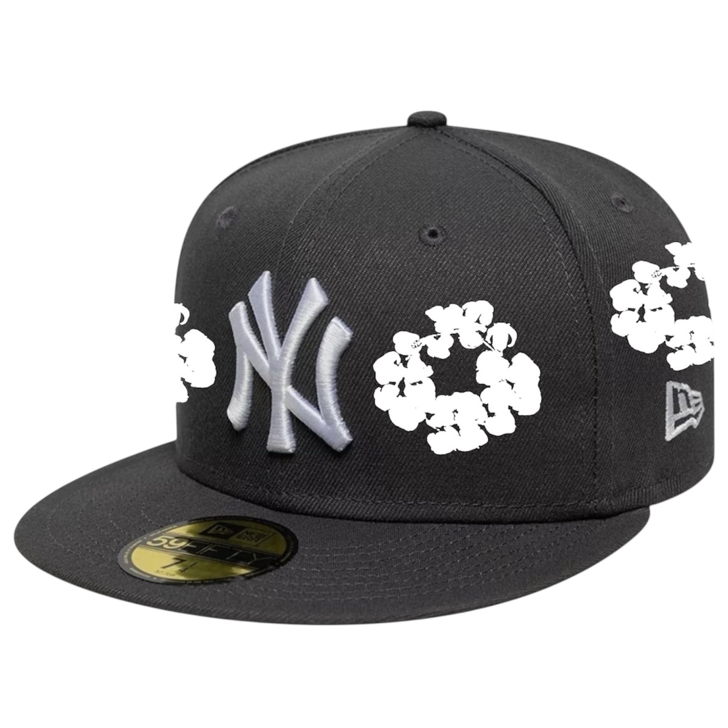 New York Yankees Grey Denim Tears 59FIFTY FC EXCLUSIVE Custom