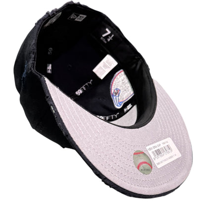 New York Yankees Pearls Subway Series Navy Distressed 59FIFTY FC Exclusive Custom