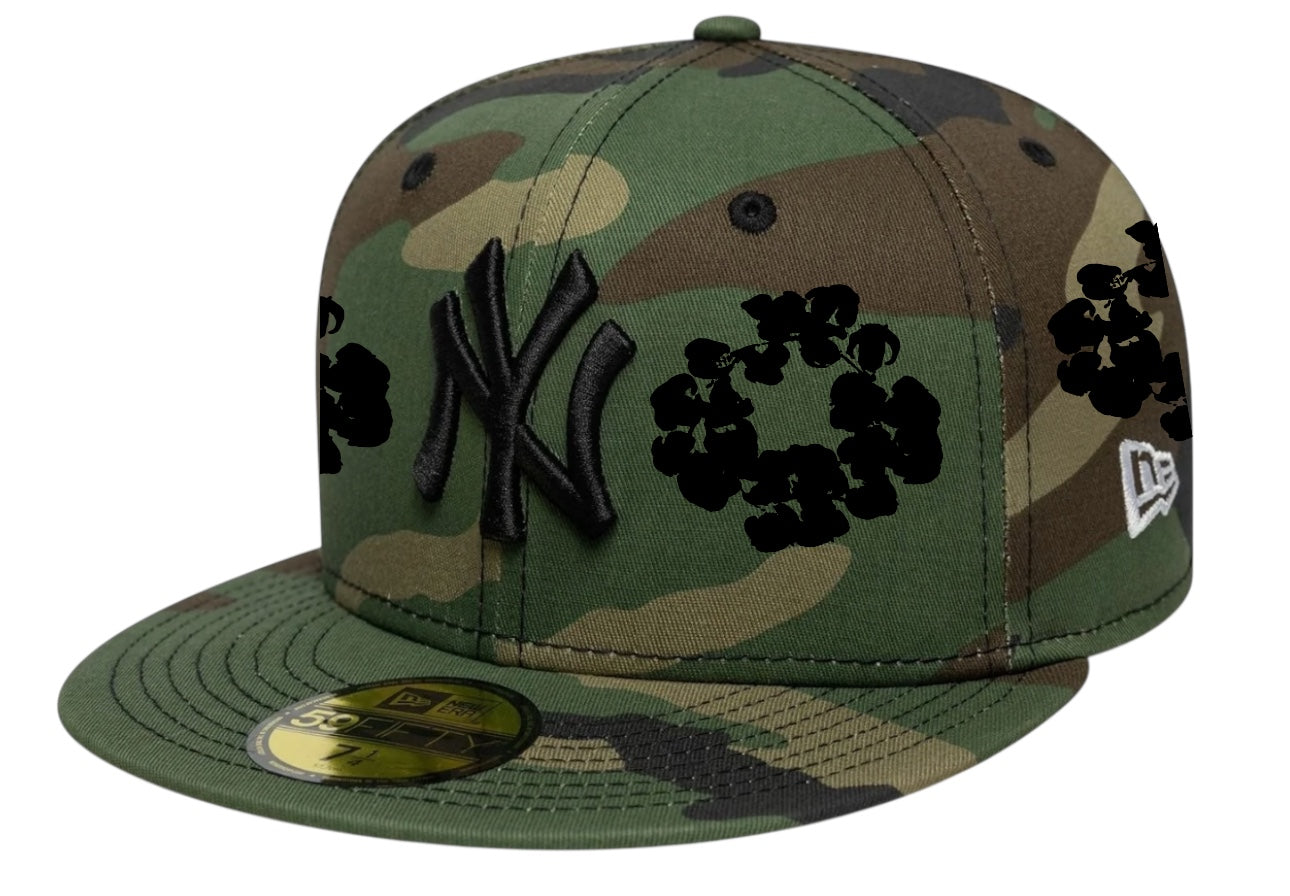 New York Yankees Camo Denim Tears 59FIFTY FC EXCLUSIVE Custom