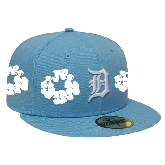 Detroit Tigers Baby Blue Denim Tears Custom 59FIFTY FC EXCLUSIVE