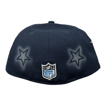 Tennesse Titans Iced out Navy Blue All Over stars 59FIFTY FC Exclusive Custom