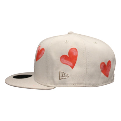 Atlanta Braves Light Beige Multi-Hearts 59FIFTY FC Exclusive