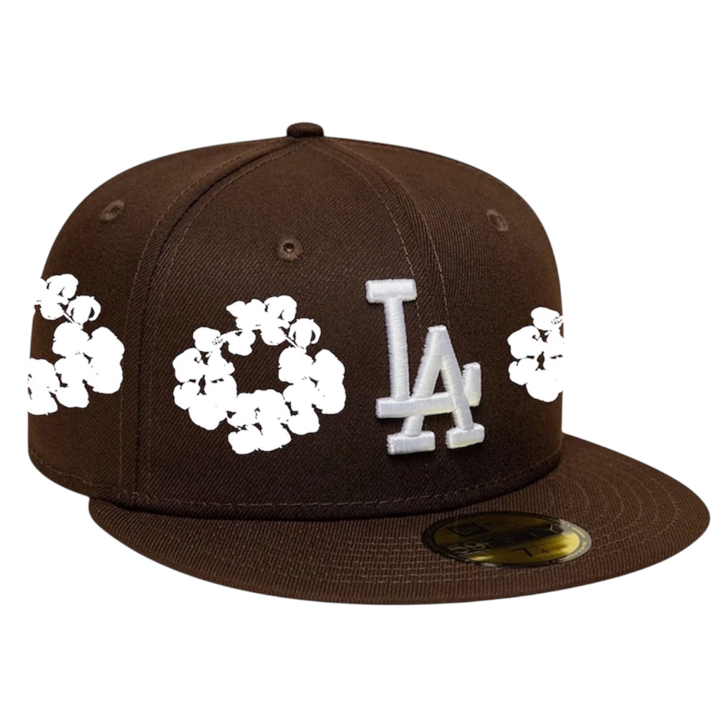 Los Angeles Dodgers Brown Denim Tears Custom 59FIFTY FC EXCLUSIVE