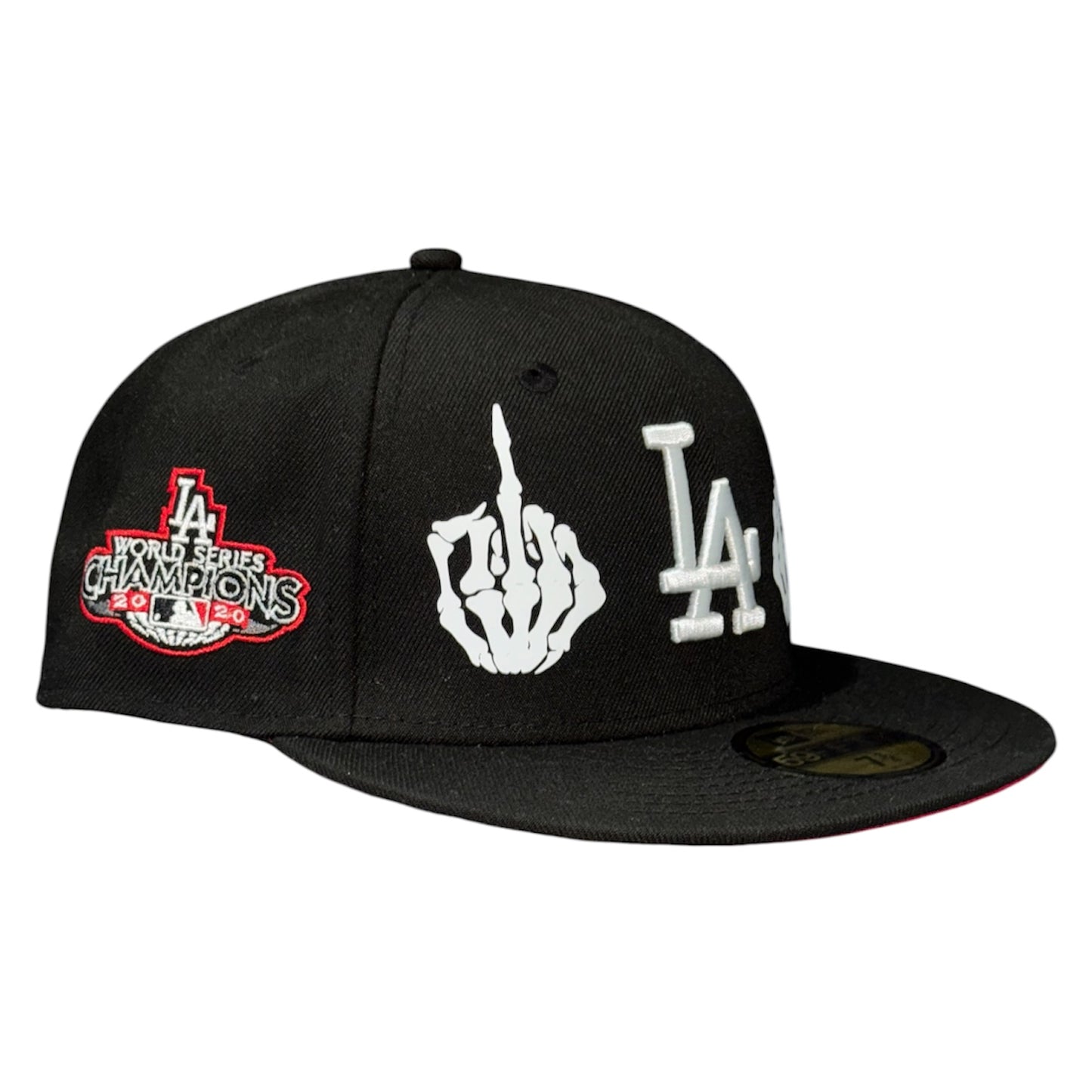 Los Angeles Dodgers Middle Fingers Black 59FIFTY FC Exclusive Custom