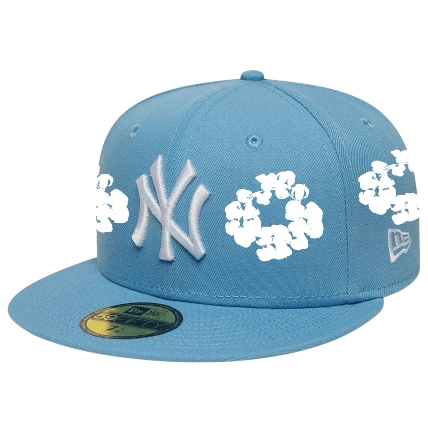 New York Yankees Baby Blue Denim Tears 59FIFTY FC EXCLUSIVE Custom