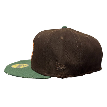 Houston Astros Brown/Green Distressed 59FIFTY FC Exclusive Custom