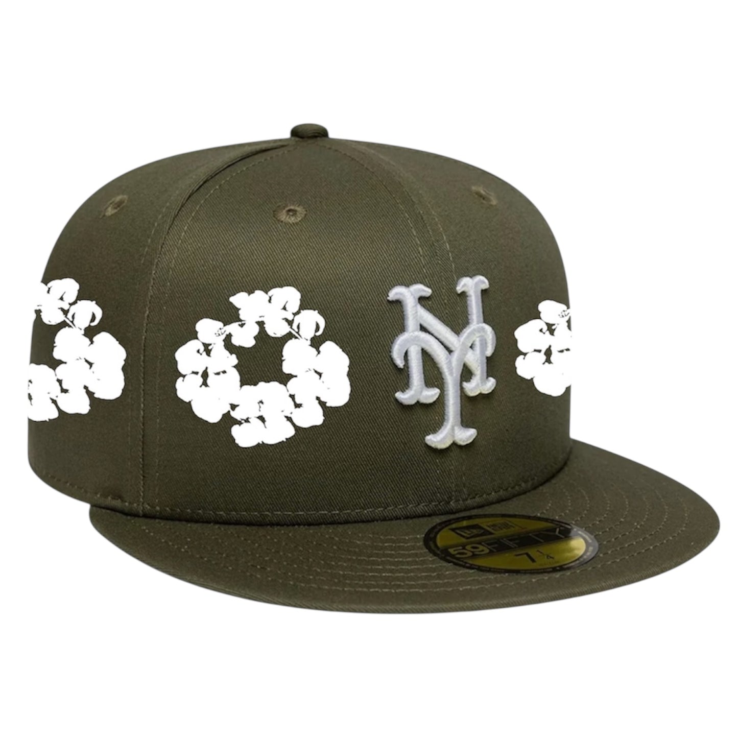 New York Mets Olive Denim Tears Custom 59FIFTY FC EXCLUSIVE