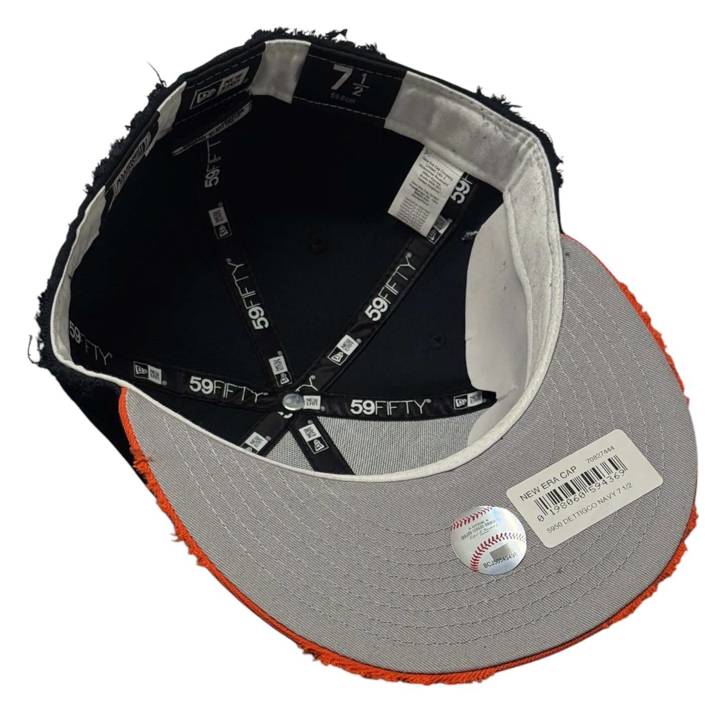 Detroit Tigers Navy/Orange Distressed 59FIFTY FC Exclusive Custom