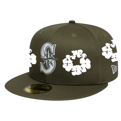 Seattle Mariners Olive Denim Tears Custom 59FIFTY FC EXCLUSIVE