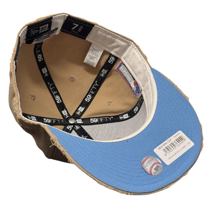 Montreal Expos Beige Distressed 59FIFTY FC Exclusive Custom