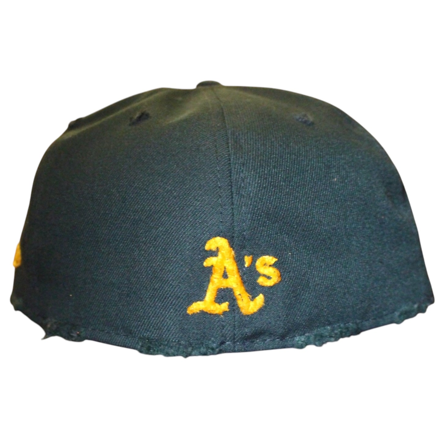 Oakland Athletics Dark Green Flames Distressed 59FIFTY FC EXCLUSIVE