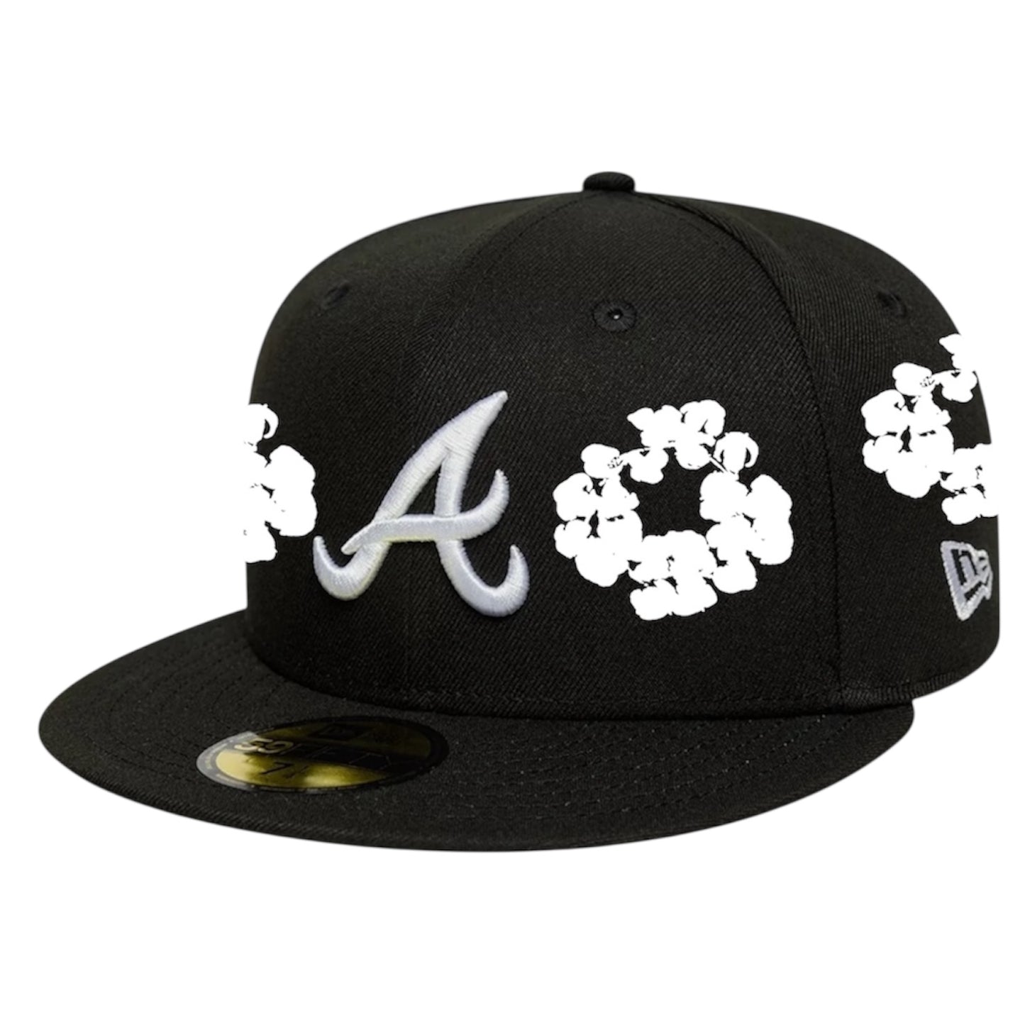 Atlanta Braves Black Denim Tears Custom 59FIFTY FC EXCLUSIVE