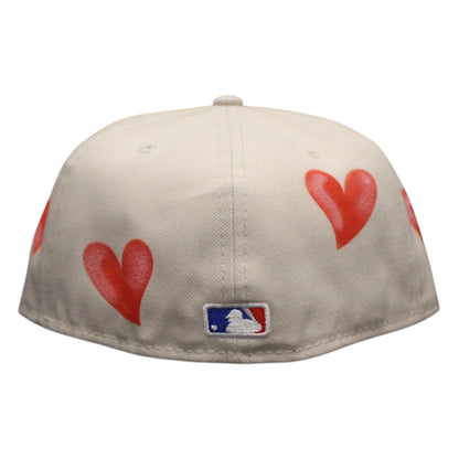 Atlanta Braves Light Beige Multi-Hearts 59FIFTY FC Exclusive