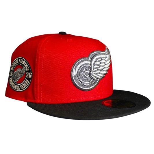 Red Detroit Red Wings 1926 Inougural Season Side Patch 59FIFTY