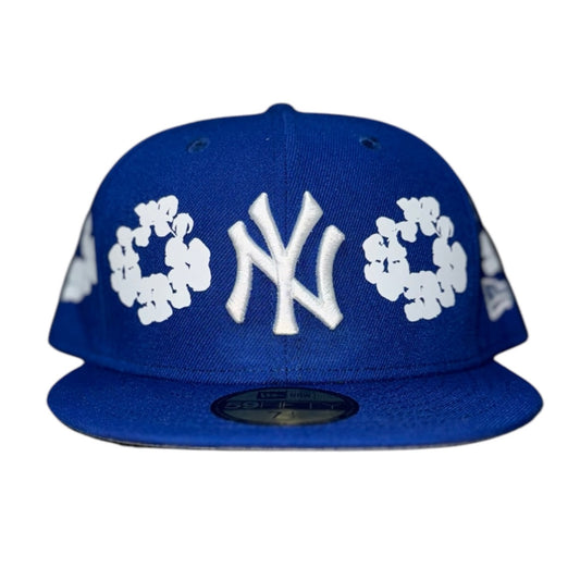 New York Yankees Denim Tears Royal Blue FC Exclusive 59FIFYY