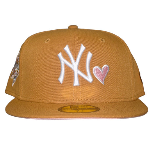 New York Yankees Pink Heart World Series Side Patch 59FIFTY