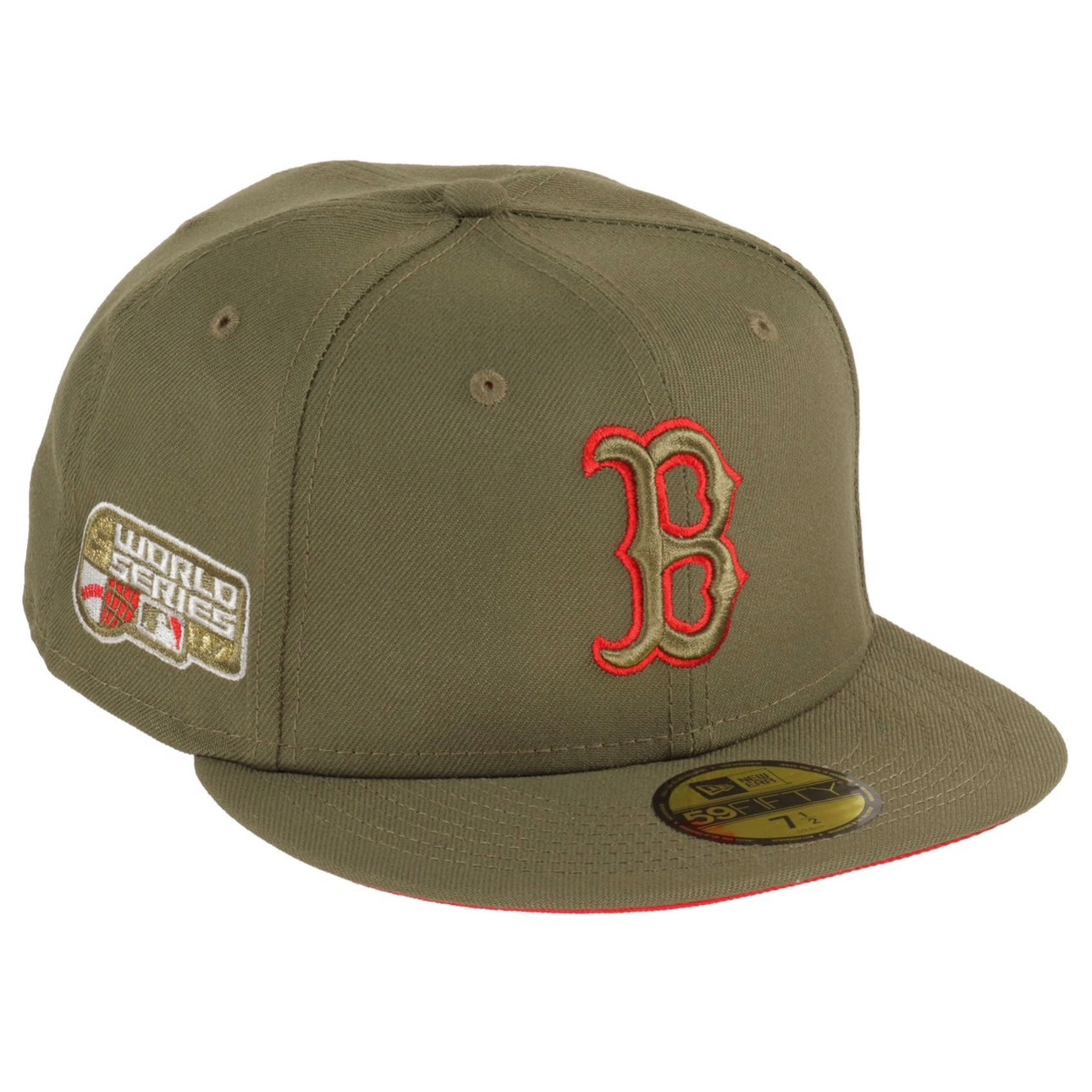 Boston Red Sox World Series 07 Olive/Red 59FIFTY