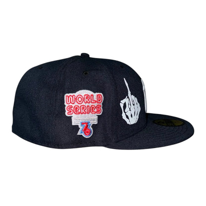 NY Yankees Skeleton Middle Fingers FC Exclusive 59FIFTY