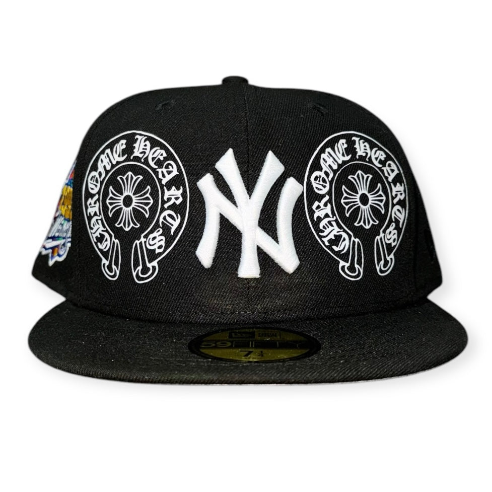 NY YANKEES BLACK CHROME HEARTS 1999 WS FC EXCLUSIVE 59FIFTY