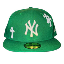 Load image into Gallery viewer, FC Exclusive New York Yankees Green Chrome Hearts 59FIFTY
