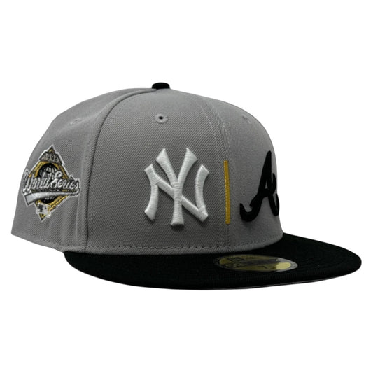 NY Yankees VS Atlanta Braves 1996 World Series Grey/Black 59FIFTY