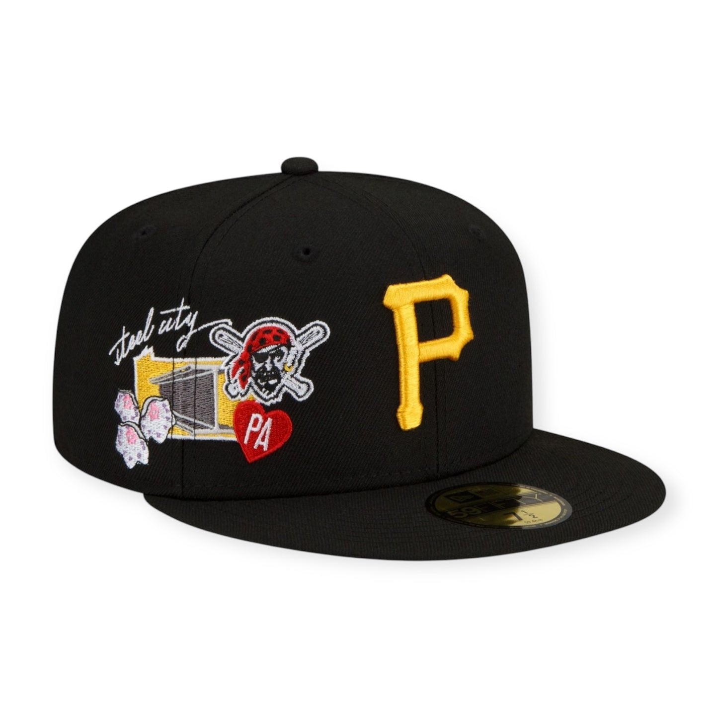 Pittsburgh Pirates City Cluster Black 59FIFTY