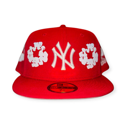 New York Yankees Denim Tears Red FC Exclusive 59FIFTY