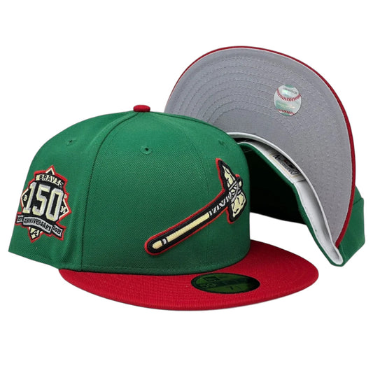 Atlanta Braves 150th Anniversary Green/Red 59FIFTY