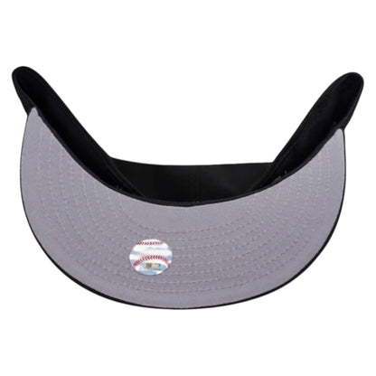 Los Angeles Dodgers Old English Script Black Skull 59FIFTY